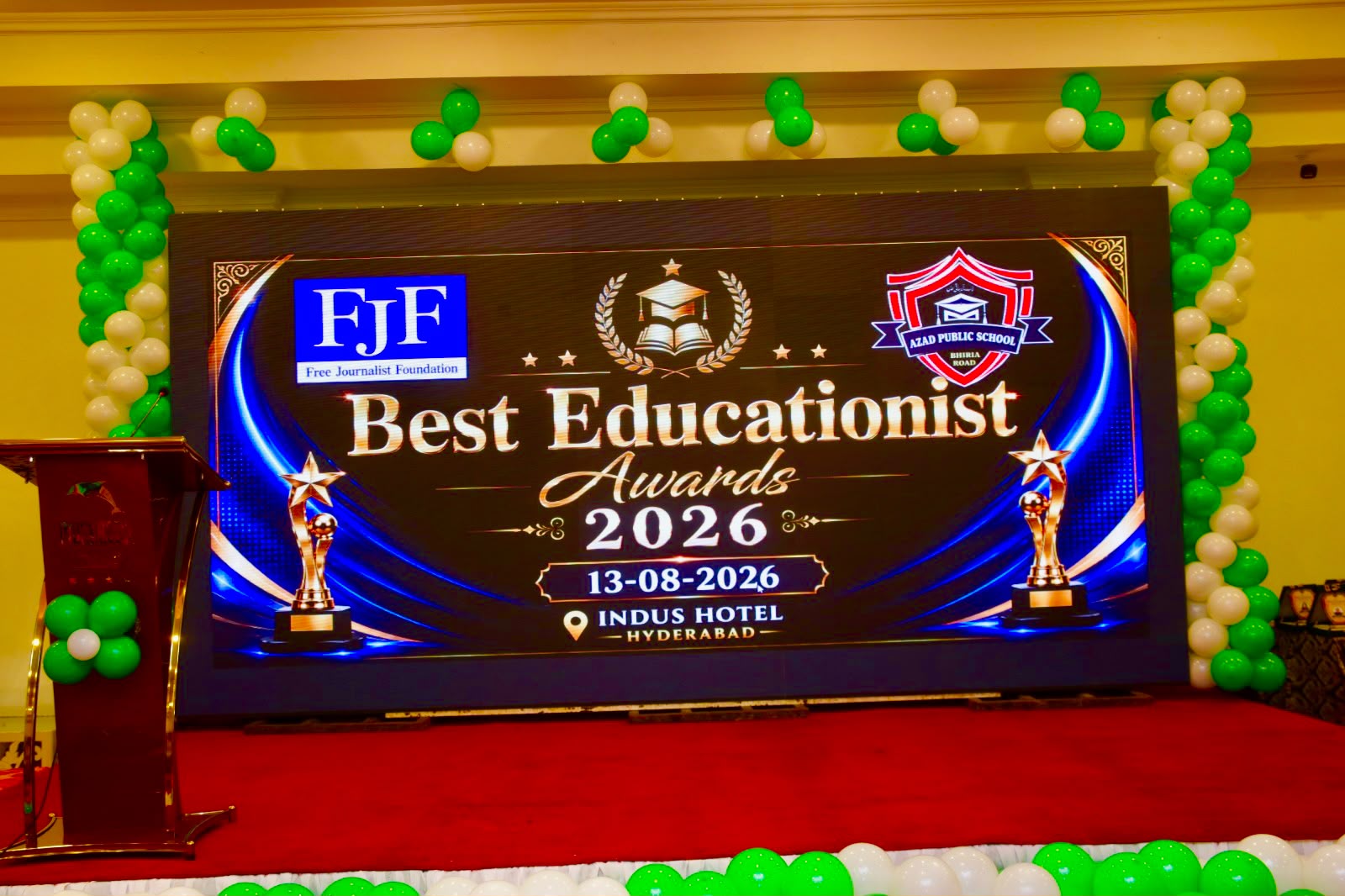 Free Journalist Foundation Hosts “Best Educationist Awards 2026” in Hyderabad